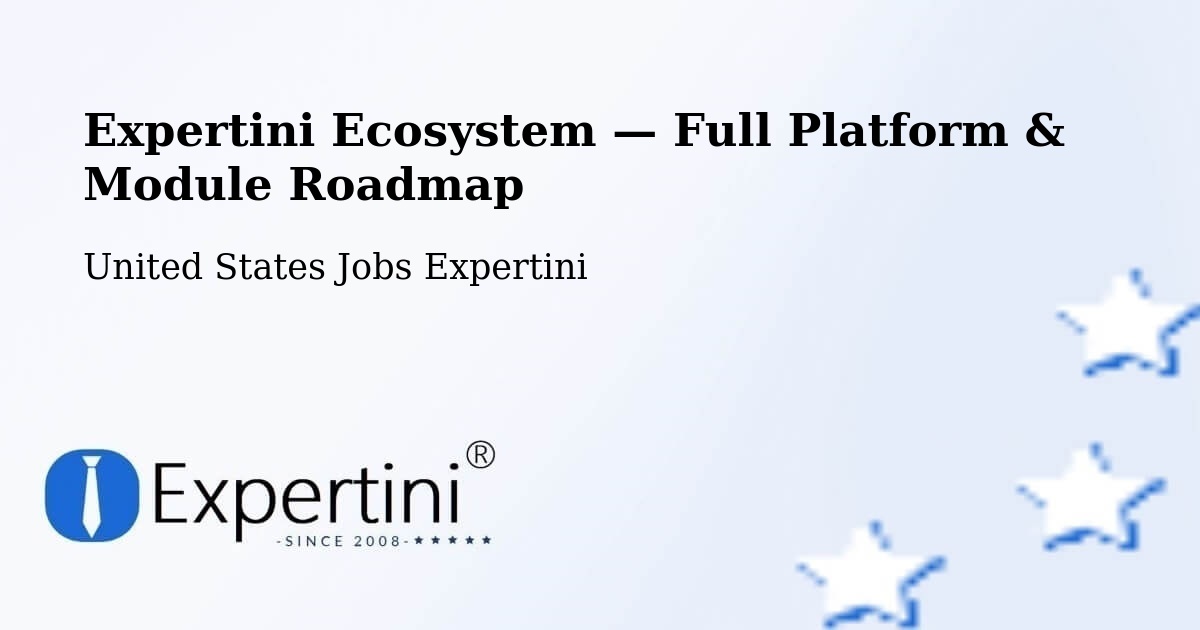 Expertini Ecosystem — Full Platform & Module Roadmap – Oldsmar